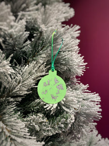 Neon Christmas tree bauble