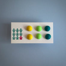 Load image into Gallery viewer, Trio of zero-waste Jesmonite earrings