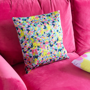 Large multi-coloured cushion cover