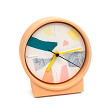 Load image into Gallery viewer, Broken Pieces Clock - peach stand