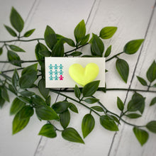 Load image into Gallery viewer, Neon jesmonite heart brooch