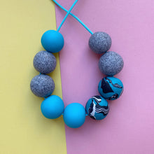 Load image into Gallery viewer, Turquoise zero waste necklace