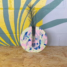Load image into Gallery viewer, Colourful round jesmonite propagation vase