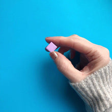 Load image into Gallery viewer, Nine Angels Lilac square earrings