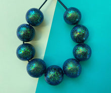 Load image into Gallery viewer, Nine Angels Mermaid green glitter sparkly necklace