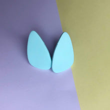 Load image into Gallery viewer, Nine Angels Mint giant triangle stud earrings