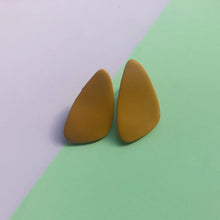 Load image into Gallery viewer, Nine Angels Mustard yellow giant stud earrings