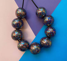 Load image into Gallery viewer, Nine Angels Rainbow glitter sparkly necklace