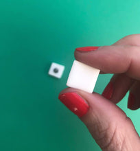 Load image into Gallery viewer, Nine Angels Simple white square stud earrings