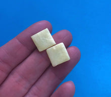 Load image into Gallery viewer, Nine Angels Yellow pastel square earrings
