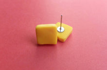 Load image into Gallery viewer, Nine Angels Yellow square earrings