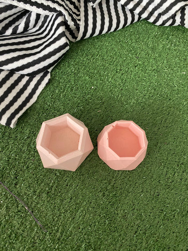 Pale pink mini planter set