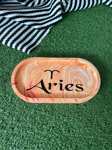 Aries oval trinket tray