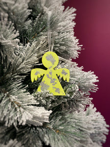 Neon Angel tree decoration