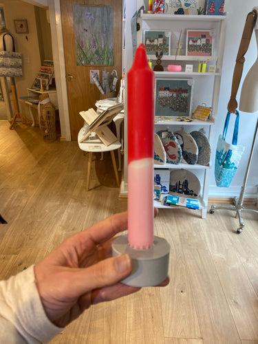 MYSTERY taper candle holder + candle
