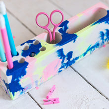 Load image into Gallery viewer, Neon jesmonite desk organiser