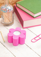 Load image into Gallery viewer, Neon flower candle + tea light holder