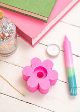 Load image into Gallery viewer, Neon flower candle + tea light holder
