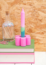 Load image into Gallery viewer, Neon flower candle + tea light holder