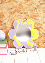 Load image into Gallery viewer, Neon Jesmonite flower mirror