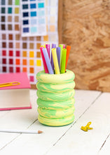 Load image into Gallery viewer, Neon Jesmonite 6-ring vase