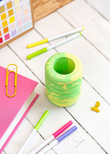 Load image into Gallery viewer, Neon Jesmonite 6-ring vase