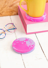Load image into Gallery viewer, Neon Jesmonite coaster