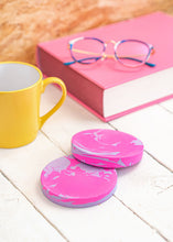 Load image into Gallery viewer, Neon Jesmonite coaster