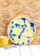 Load image into Gallery viewer, Neon XL round tray