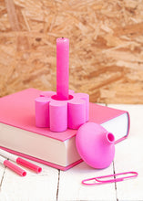 Load image into Gallery viewer, Neon flower candle + tea light holder