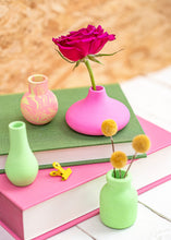 Load image into Gallery viewer, Neon Jesmonite mini vase set of 4