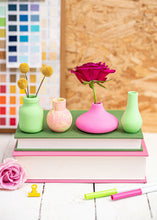Load image into Gallery viewer, Neon Jesmonite mini vase set of 4