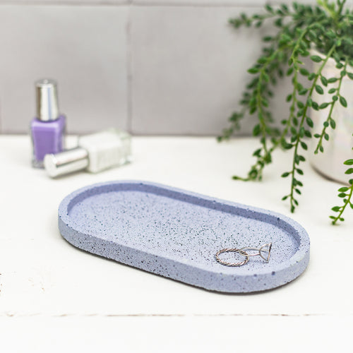 Jesmonite bathroom trinket tray