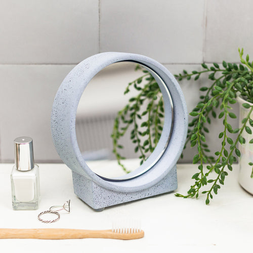 Jesmonite bathroom mirror