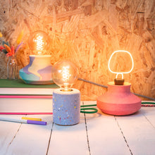 Load image into Gallery viewer, Jesmonite lilac terrazzo design lamp