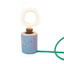 Load image into Gallery viewer, Jesmonite lilac terrazzo design lamp