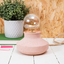 Load image into Gallery viewer, Jesmonite peach granite effect lamp