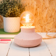 Load image into Gallery viewer, Jesmonite peach granite effect lamp