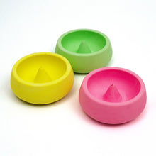 Load image into Gallery viewer, Neon yellow Jesmonite incense holder