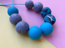 Load image into Gallery viewer, Turquoise zero waste necklace