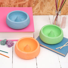 Load image into Gallery viewer, Neon green Jesmonite incense holder