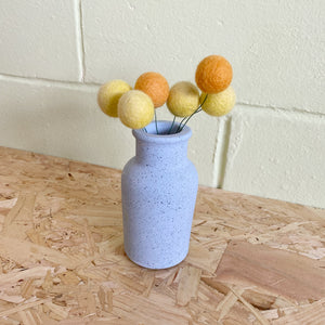 Lilac and peach triangle tray & vase
