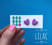 Load image into Gallery viewer, Nine Angels Heart stud earrings
