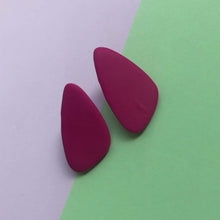 Load image into Gallery viewer, Nine Angels Hot pink giant stud earrings