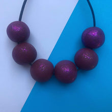 Load image into Gallery viewer, Nine Angels Hot pink sparkly necklace