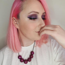 Load image into Gallery viewer, Nine Angels Hot pink sparkly necklace