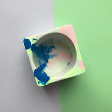 Load image into Gallery viewer, Nine Angels Jesmonite marbled tie-dye tea light holder