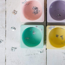 Load image into Gallery viewer, Nine Angels Jesmonite pastel green tea light holder, mini planter