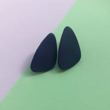 Load image into Gallery viewer, Nine Angels Navy blue giant stud earrings
