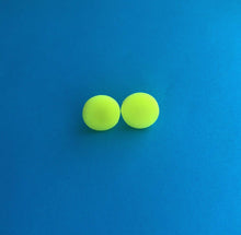 Load image into Gallery viewer, Nine Angels Neon yellow circle earrings